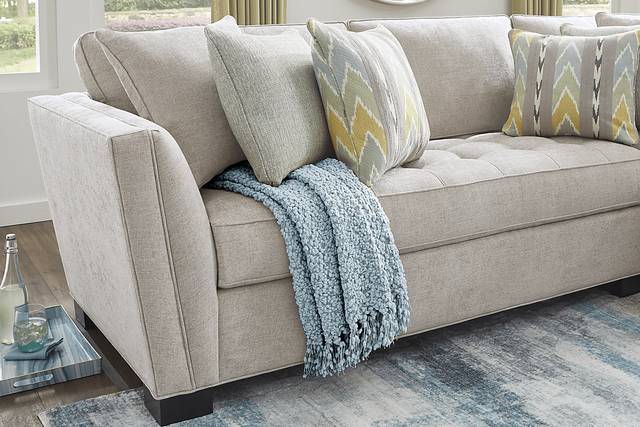 Calvin Heights Mushroom Textured 2 Pc Sectional - Thumbnail - Image 3