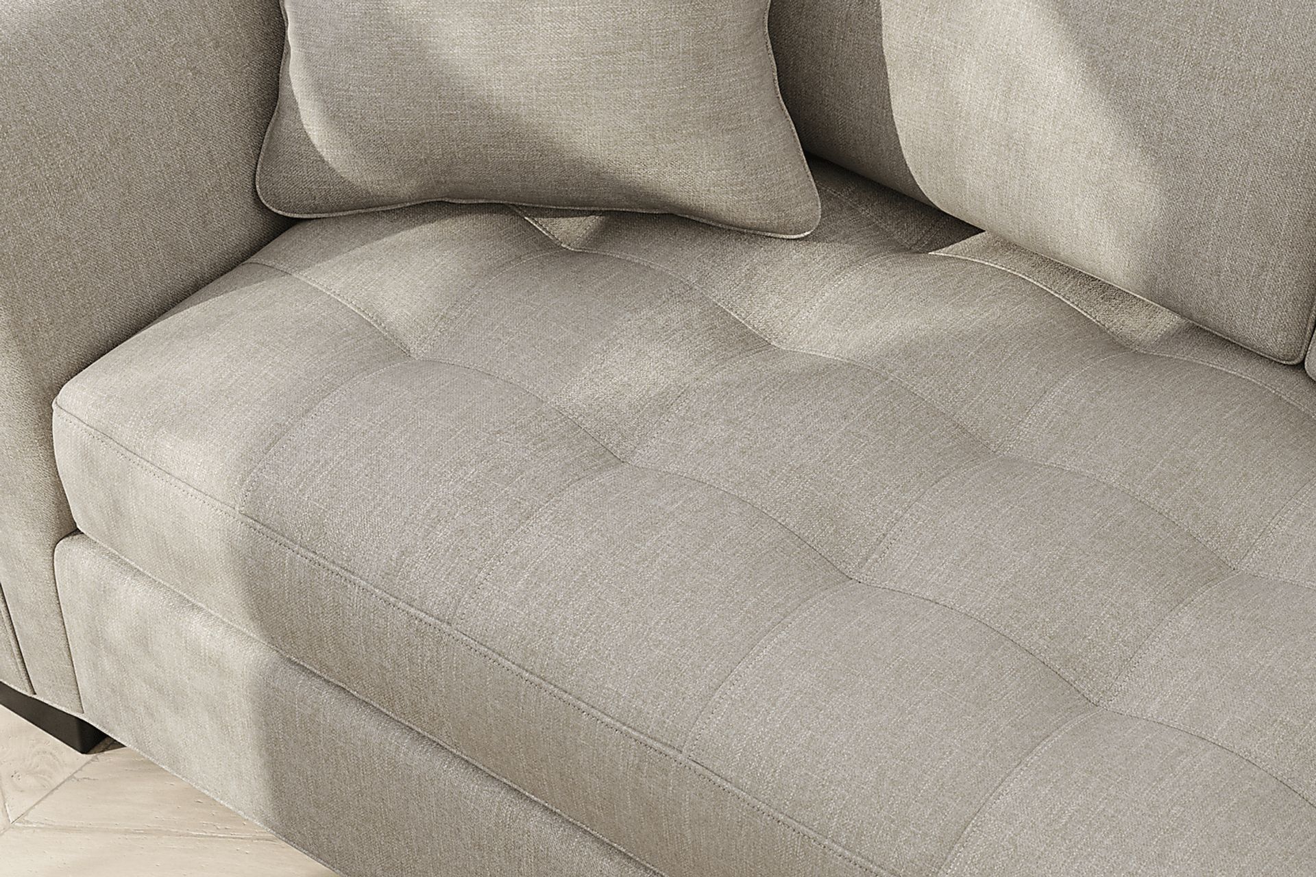 Calvin Heights Mushroom Textured 2 Pc Sectional - Image 5