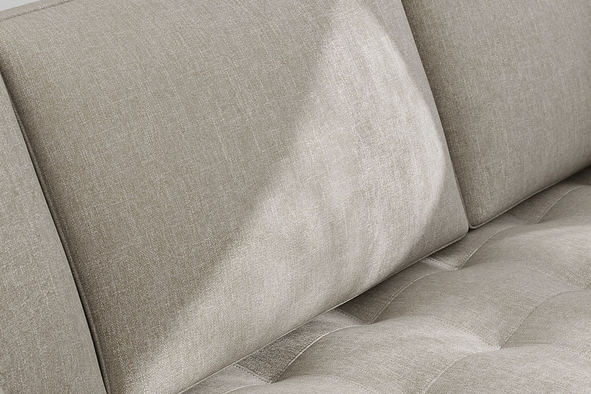 Calvin Heights Mushroom Textured 2 Pc XL Sectional - Image 6