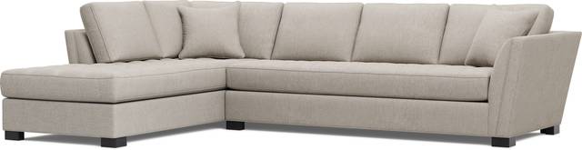 Calvin Heights Mushroom Textured 2 Pc XL Sectional - Thumbnail - Image 1
