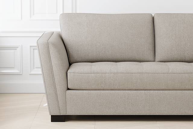Calvin Heights Mushroom Textured 2 Pc XL Sectional - Thumbnail - Image 3