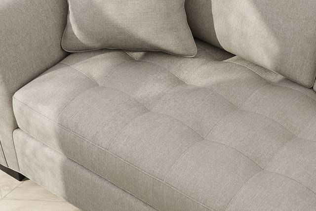 Calvin Heights Mushroom Textured 2 Pc XL Sectional - Thumbnail - Image 4