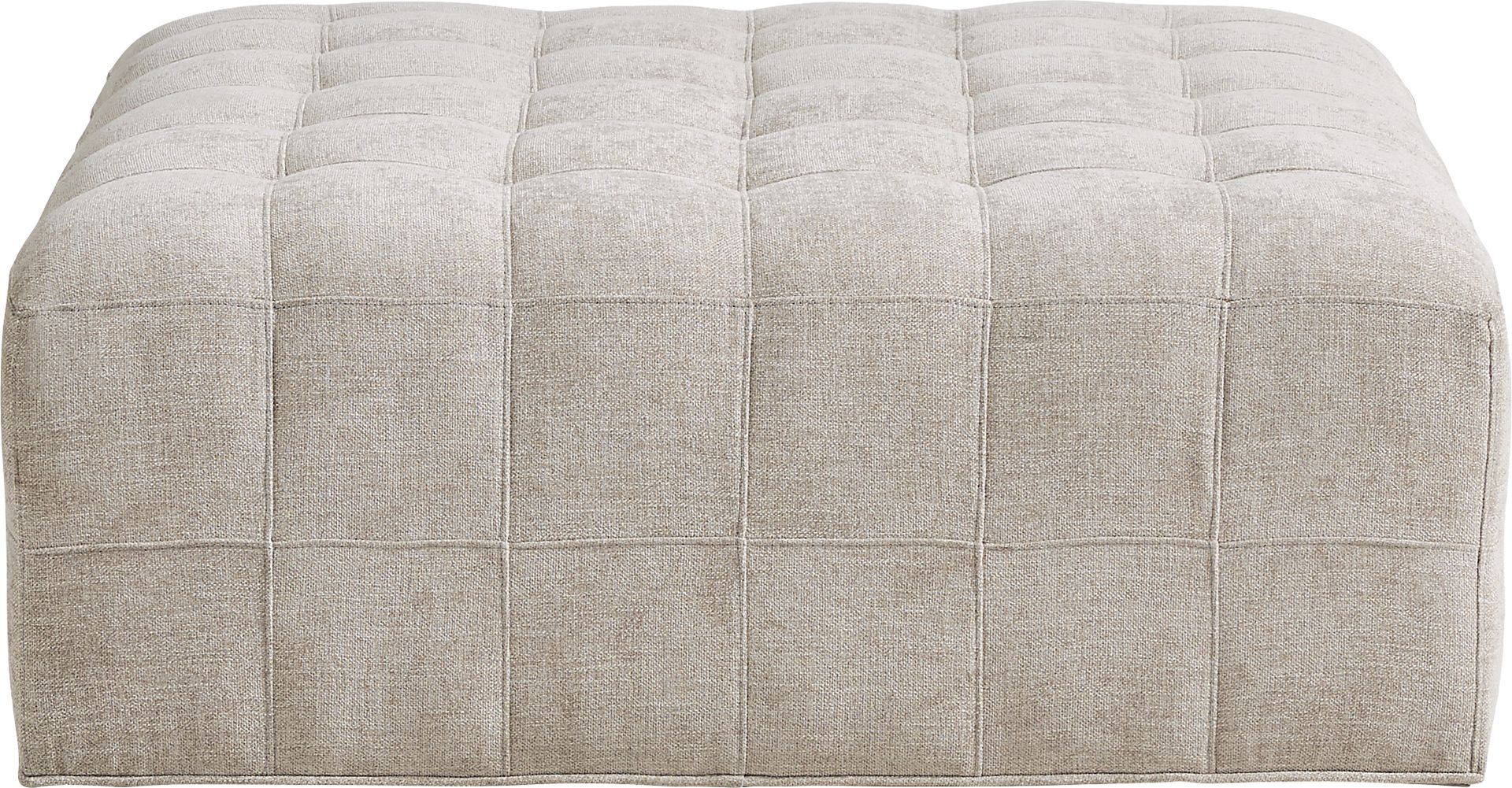 Calvin Heights Mushroom Textured Cocktail Ottoman - Image 1