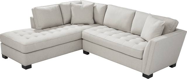 Calvin Heights Oatmeal Textured 2 Pc Sectional - Thumbnail - Image 3