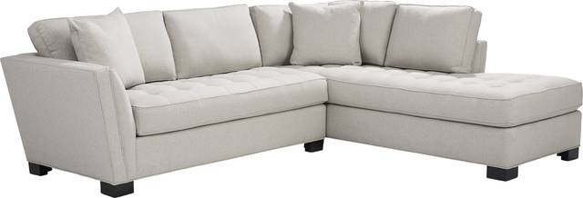 Calvin Heights Oatmeal Textured 2 Pc Sectional - Thumbnail - Image 1