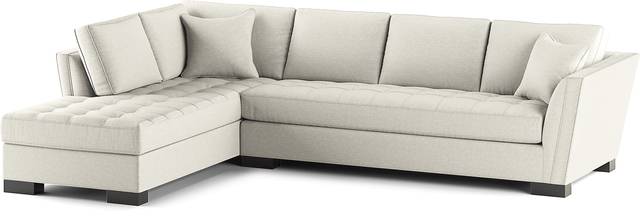 Calvin Heights Oatmeal Textured 2 Pc XL Sectional - Thumbnail - Image 3