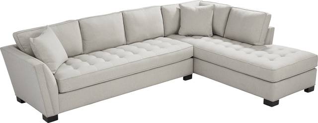 Calvin Heights Oatmeal Textured 2 Pc XL Sectional - Thumbnail - Image 3