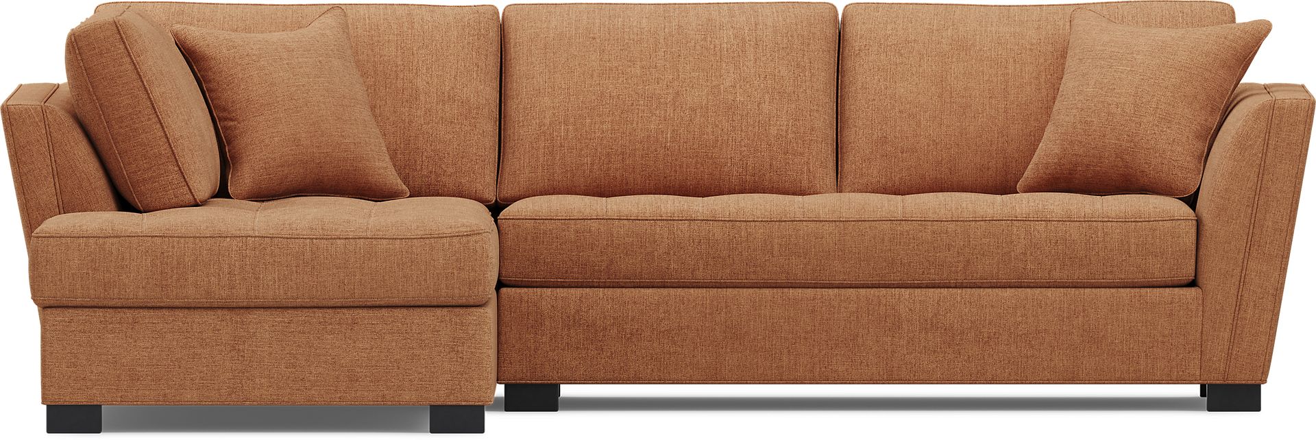 Calvin Heights Russet Textured 2 Pc Sectional - Image 3