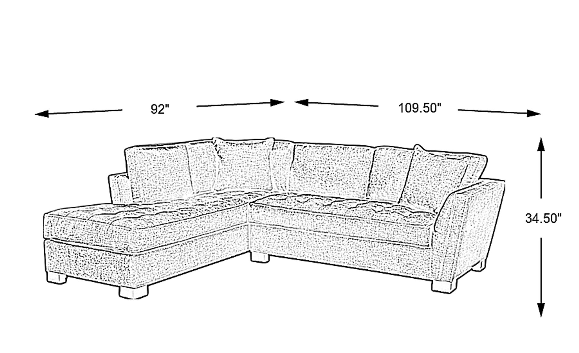 Dimension Image. Please refer to the Dimension Tab on this page for dimension details.