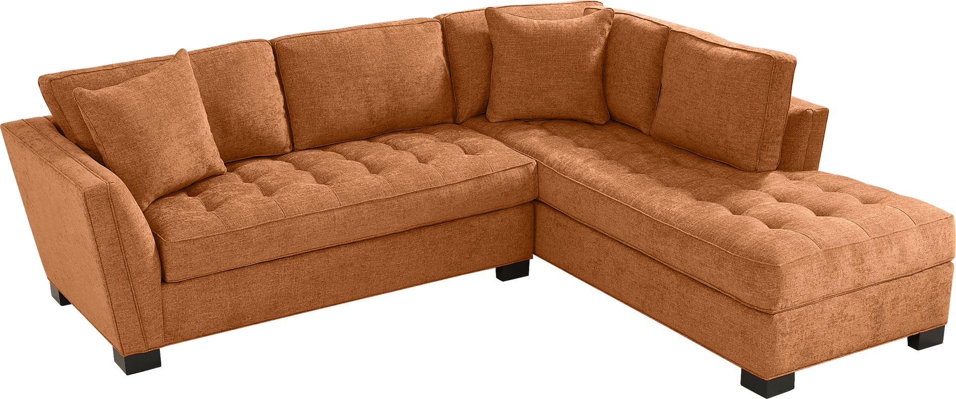 Calvin Heights Russet Textured 2 Pc Sectional - Image 3