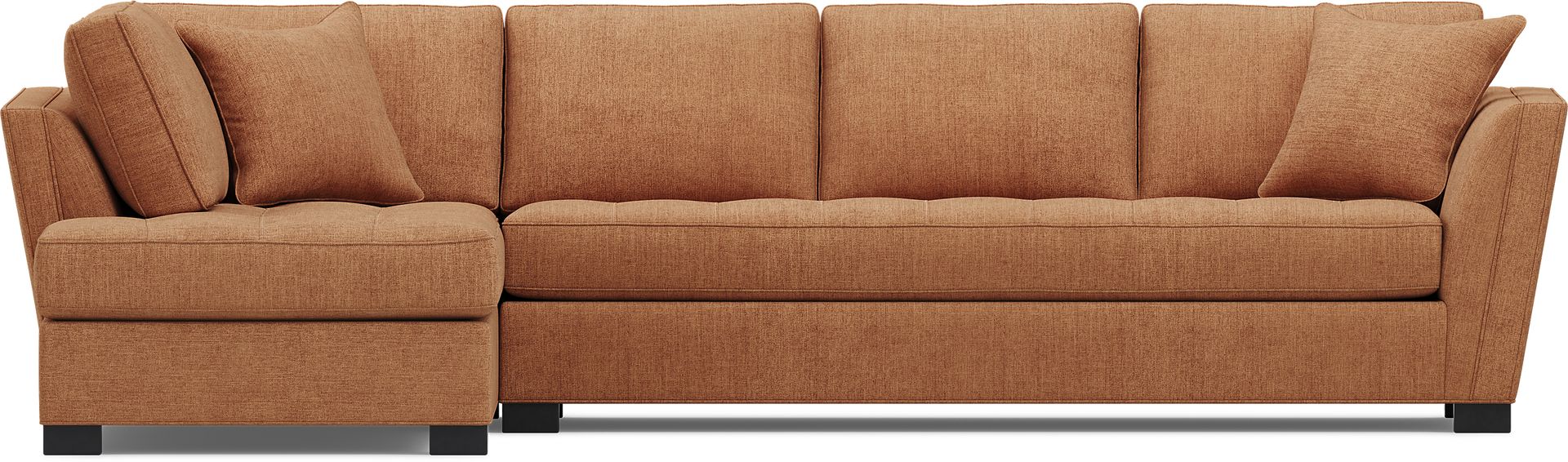 Calvin Heights Russet Textured 2 Pc XL Sectional - Image 3
