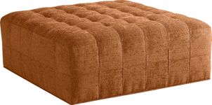 Cindy Crawford Home Calvin Heights Russet Textured Cocktail Ottoman