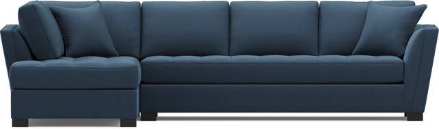 Calvin Heights Sapphire Microfiber 2 Pc XL Sectional - Thumbnail - Image 3