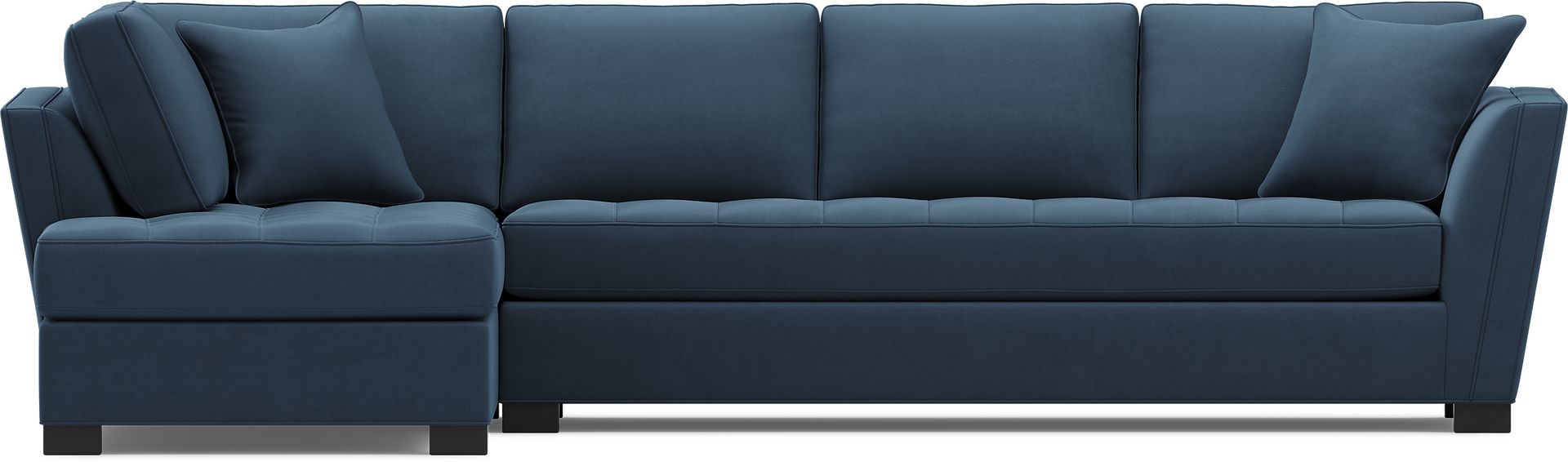 Calvin Heights Sapphire Microfiber 2 Pc XL Sectional - Image 3