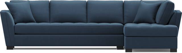 Calvin Heights Sapphire Microfiber 2 Pc XL Sectional - Thumbnail - Image 3