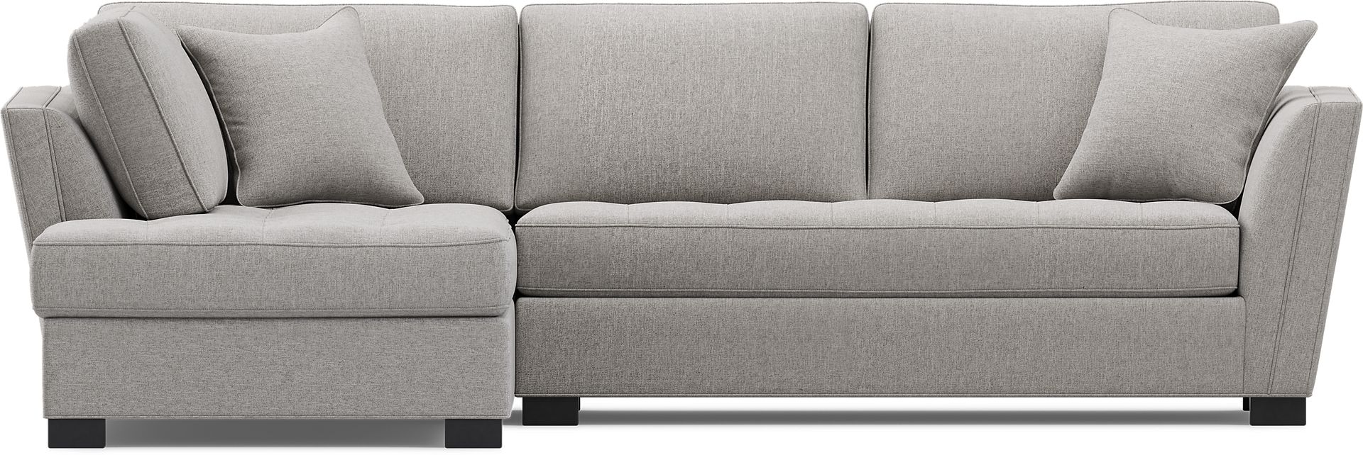 Calvin Heights Smoke Textured 2 Pc Sectional - Image 3