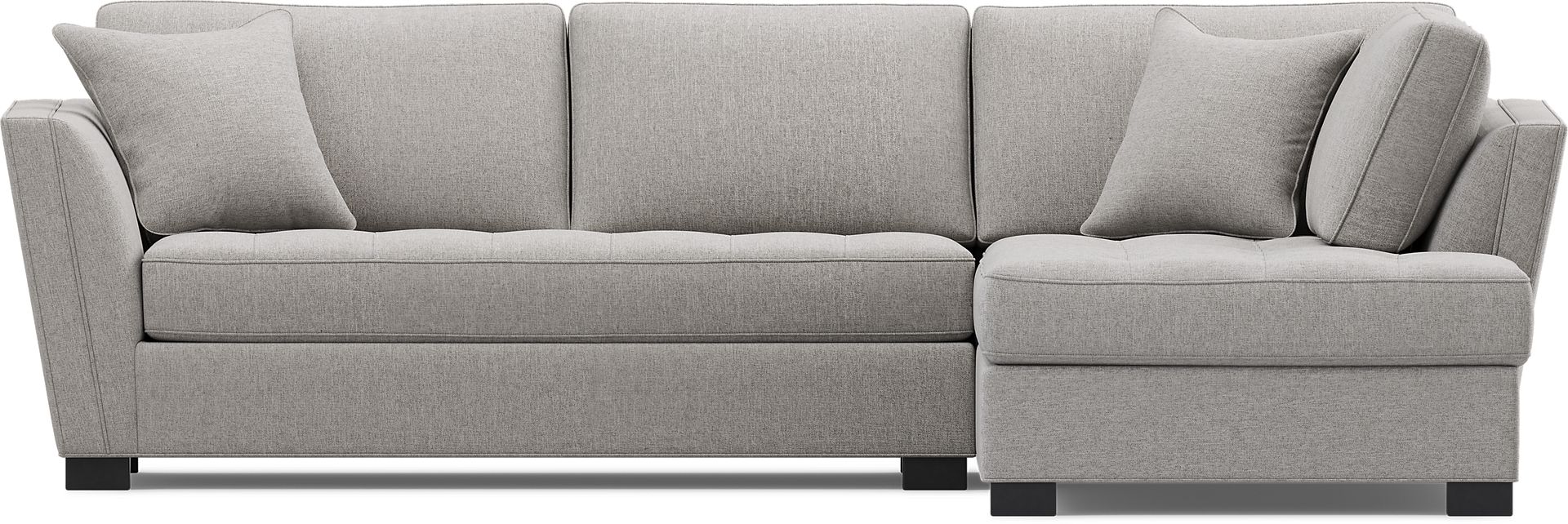 Calvin Heights Smoke Textured 2 Pc Sectional - Image 3