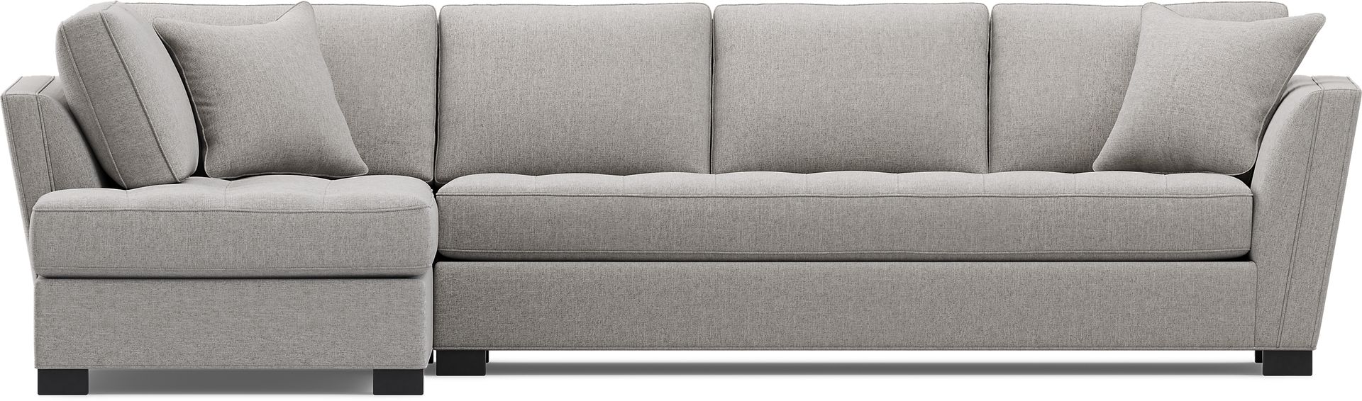 Calvin Heights Smoke Textured 2 Pc XL Sectional - Image 3