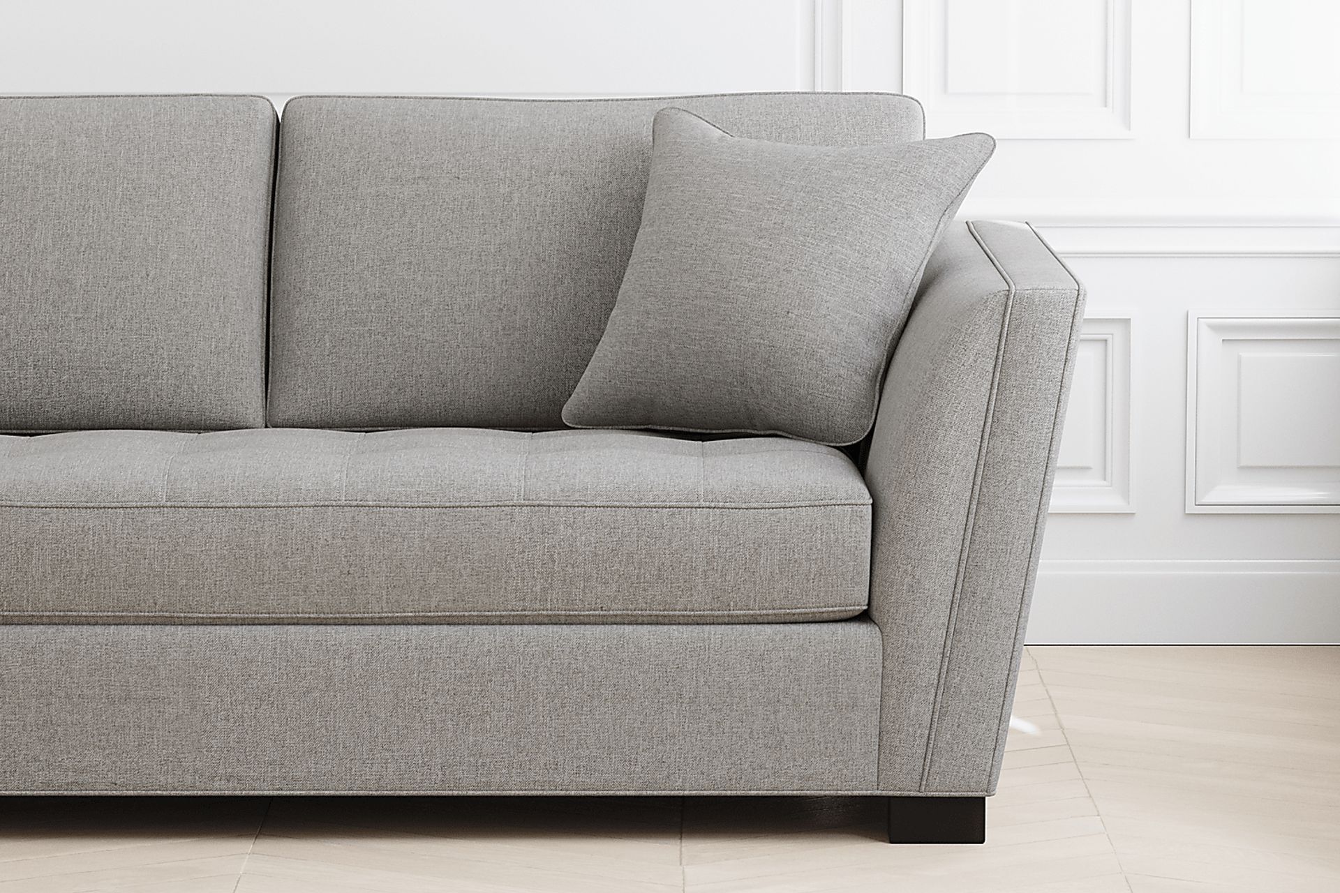 Calvin Heights Smoke Textured 2 Pc XL Sectional - Image 4