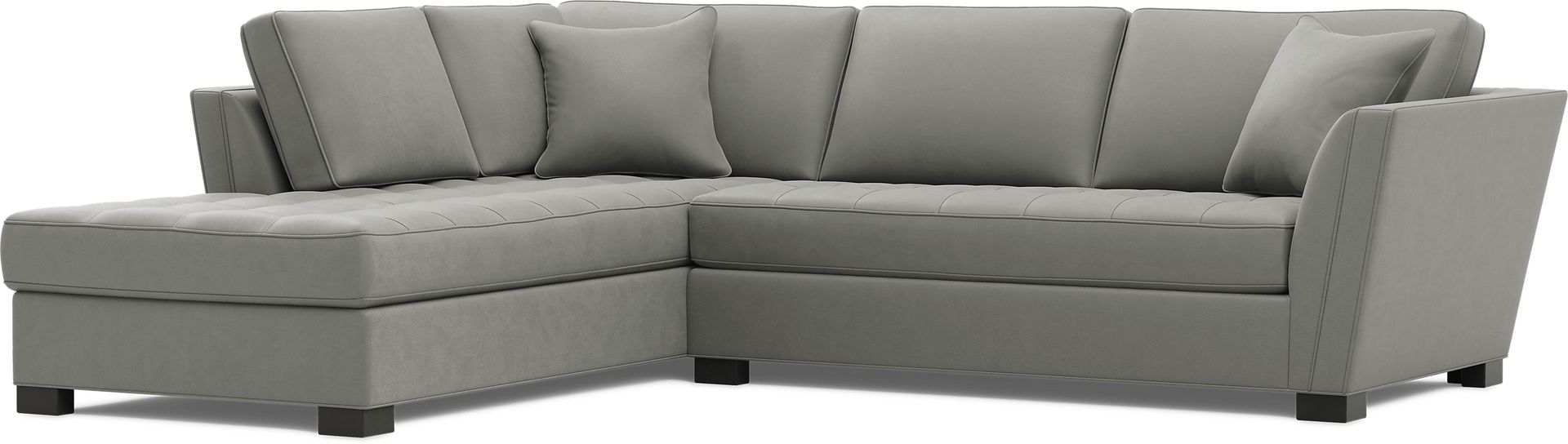 Calvin Heights Steel Microfiber 2 Pc Sectional - Image 1