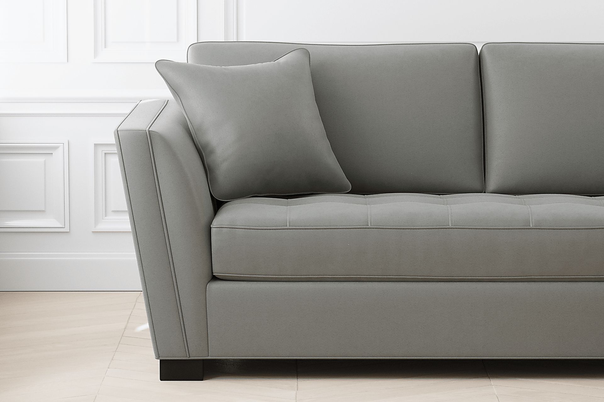 Cindy Crawford Home Calvin Heights Steel 6 Pc XL Sectional Living Room Plus 70 in. TV - Image 5