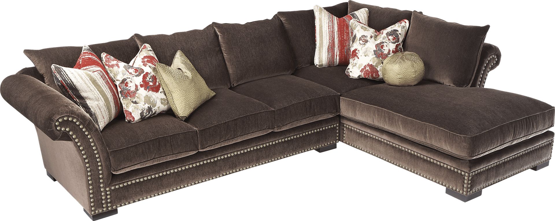 Cindy Crawford Home  Cambrian Park Mink 2 Pc Sectional - Image 1