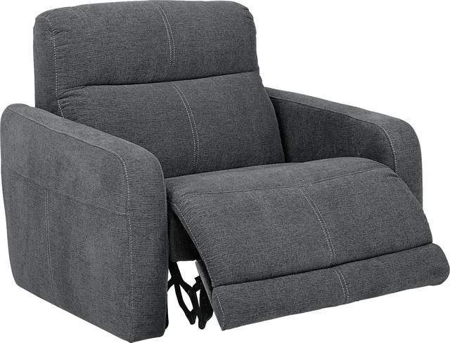 Camden Court Gray Power Recliner - Thumbnail - Image 2