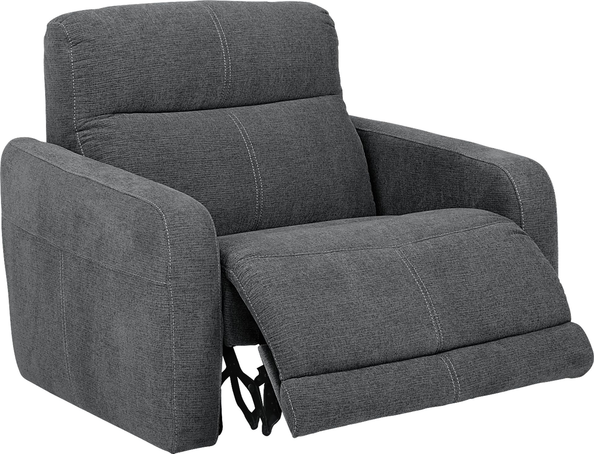 Camden Court Gray Power Recliner - Image 2