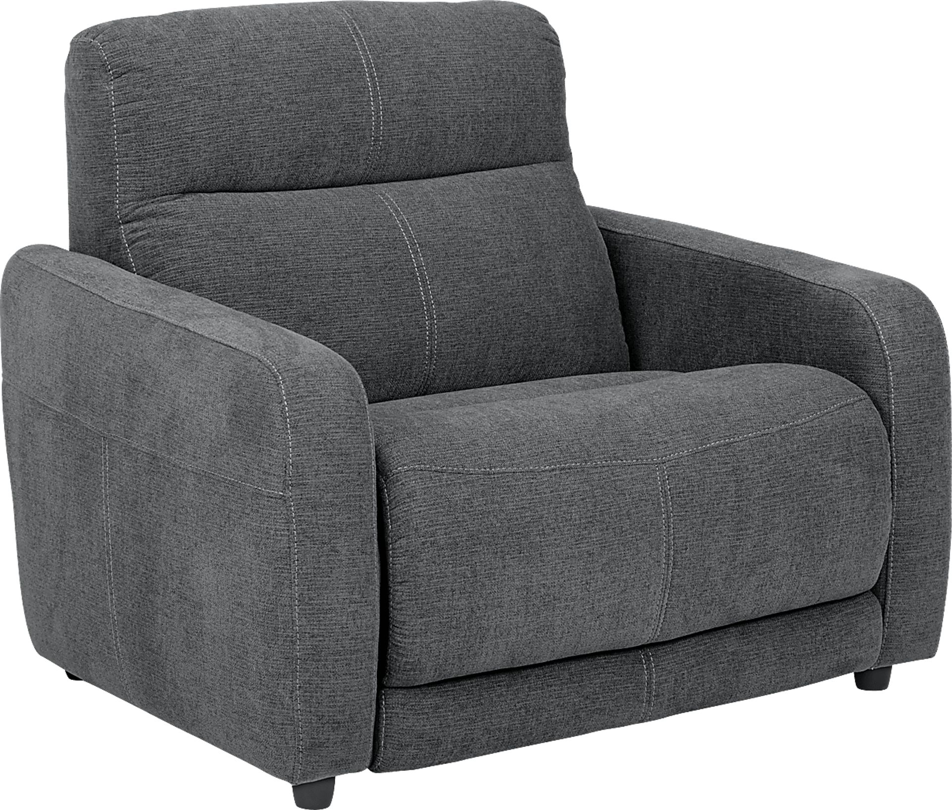 Camden Court Gray Power Recliner - Image 1