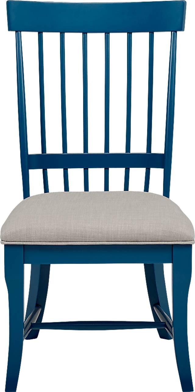 Cindy Crawford Home Cape Cottage White 5 Pc Dining Set with Blue Chairs - Thumbnail - Image 6