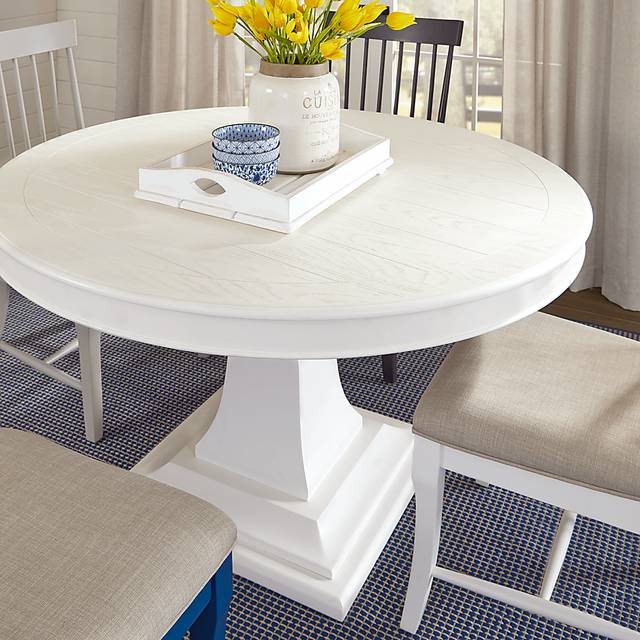Cindy Crawford Home Cape Cottage White Round Dining Table - Thumbnail - Image 4