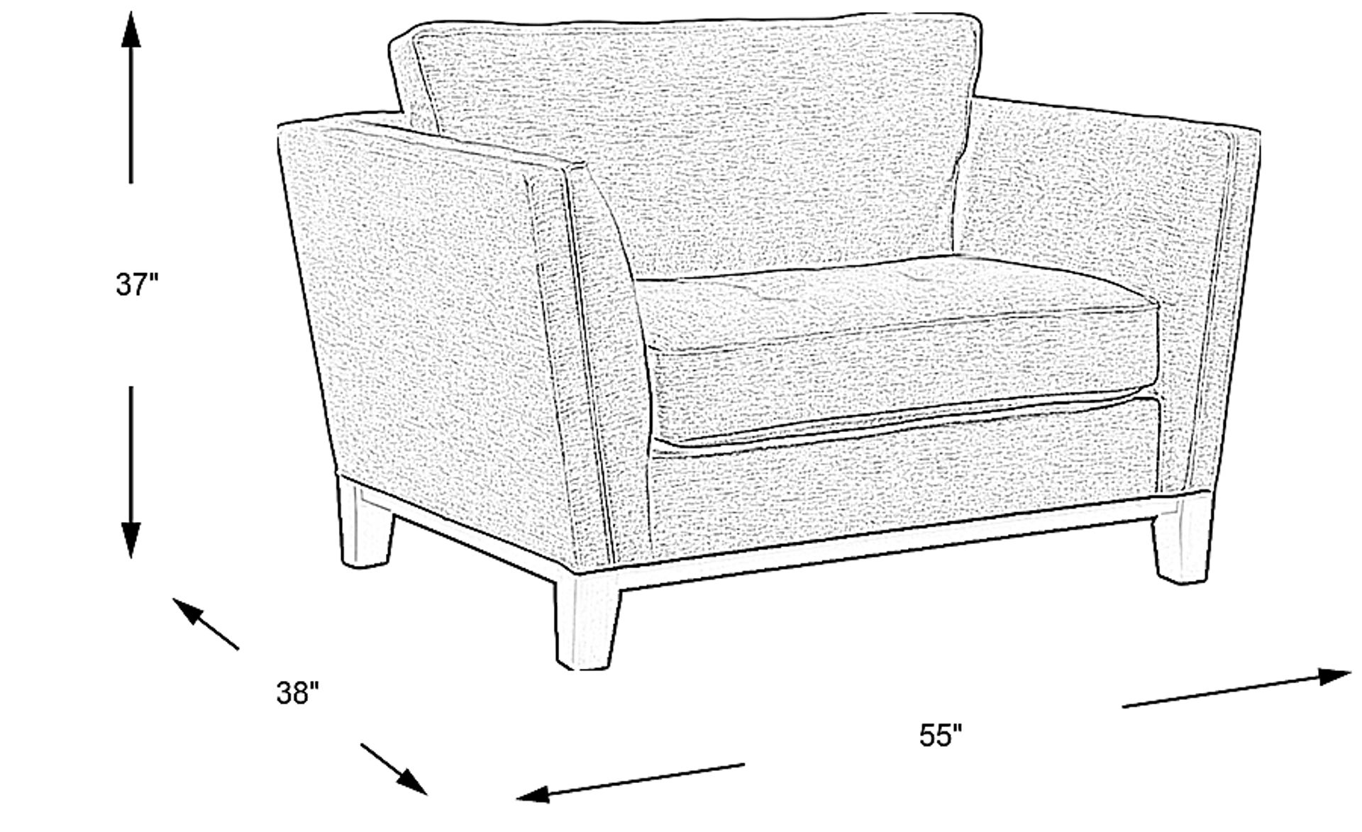 Dimension Image. Please refer to the Dimension Tab on this page for dimension details.