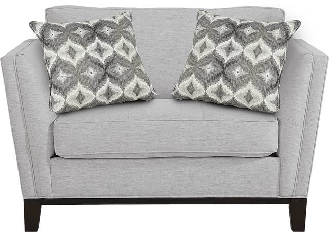 Cindy Crawford Home Central Boulevard Ash Textured Chair - Thumbnail - Image 1
