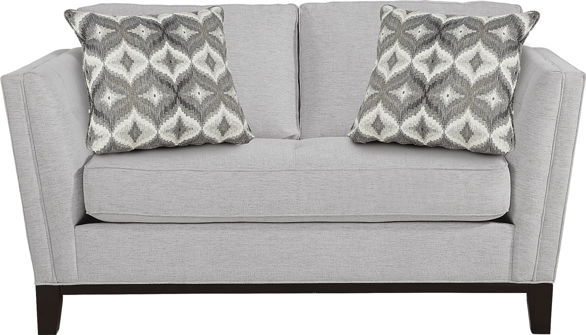 Cindy Crawford Home Central Boulevard Ash Textured Loveseat - Image 1