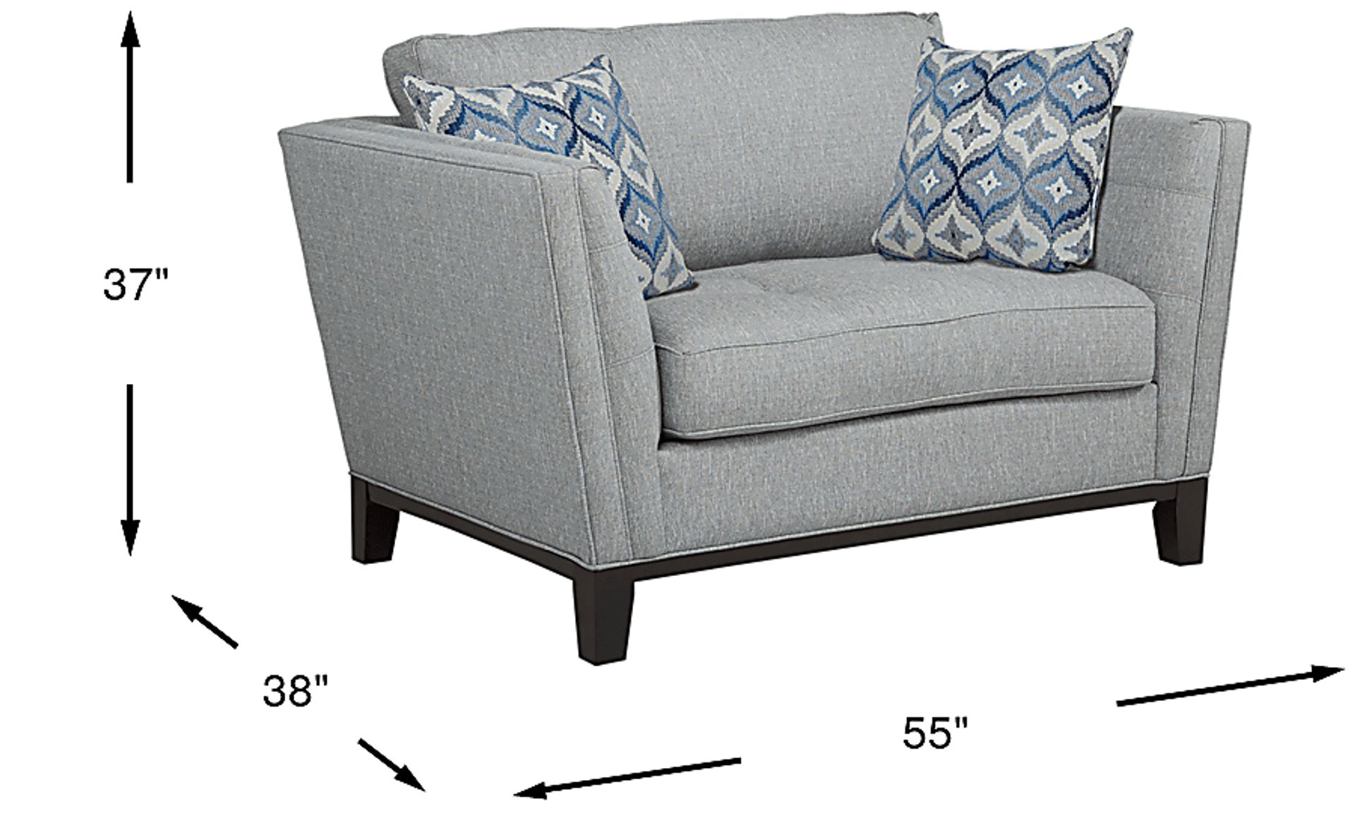 Dimension Image. Please refer to the Dimension Tab on this page for dimension details.