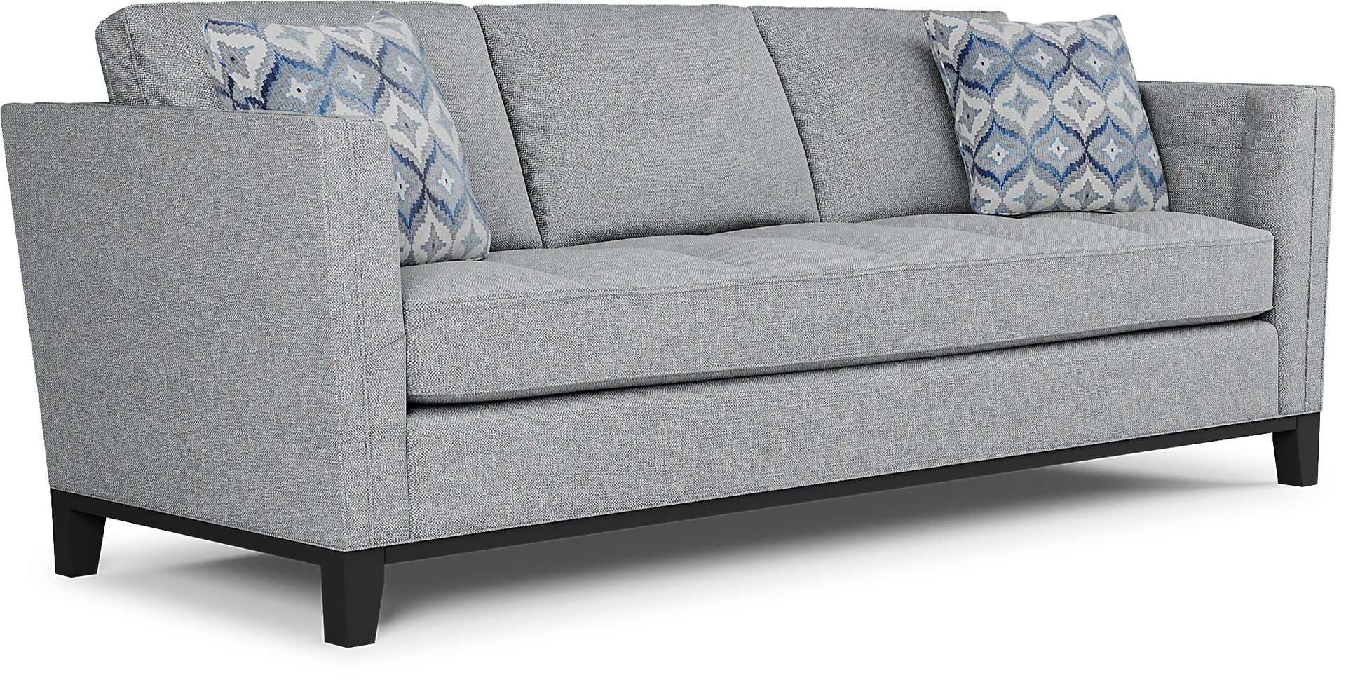 Cindy Crawford Home Central Boulevard Bluestone Textured Gel Foam Sleeper - Image 2