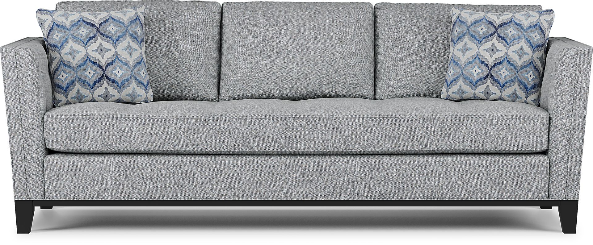Cindy Crawford Home Central Boulevard Bluestone Textured Gel Foam Sleeper - Image 1