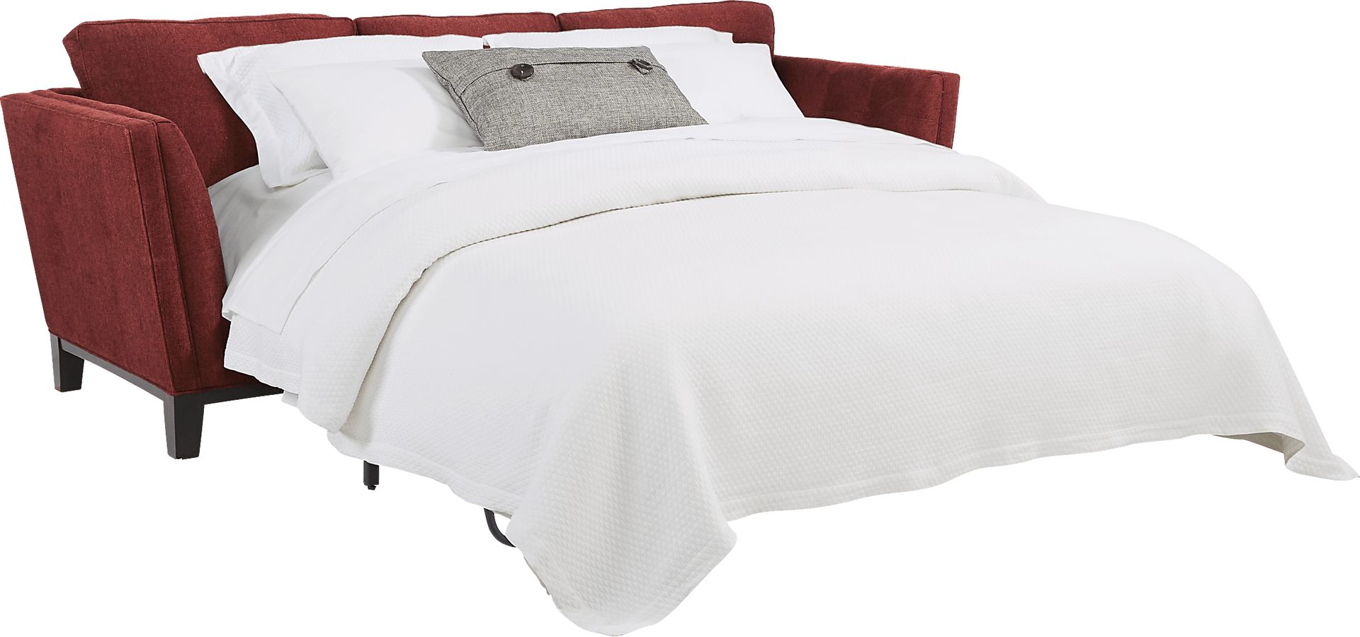 Cindy Crawford Home Central Boulevard Burgundy Textured Sleeper - Image 2