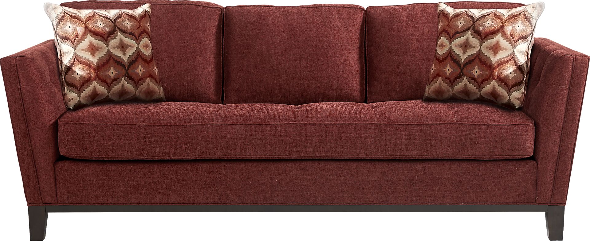 Cindy Crawford Home Central Boulevard Burgundy Textured Sleeper - Image 1