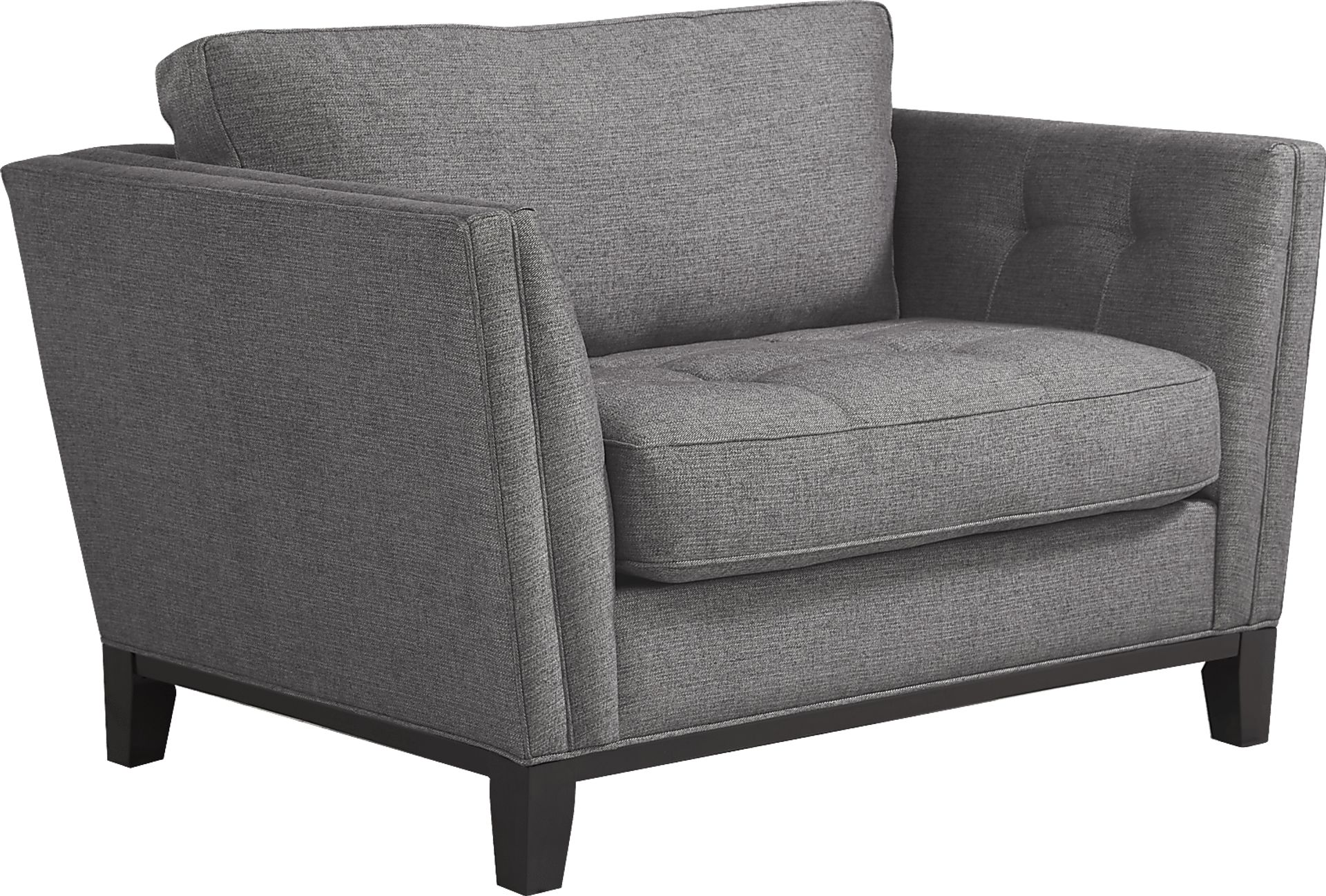 Cindy Crawford Home Central Boulevard Charcoal Textured Chair - Image 2