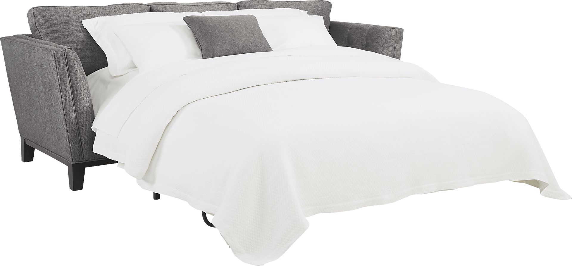 Cindy Crawford Home Central Boulevard Charcoal Textured Sleeper - Image 2