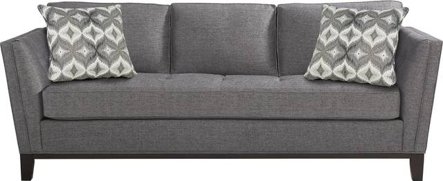 Cindy Crawford Home Central Boulevard Charcoal Textured Sleeper - Thumbnail - Image 1