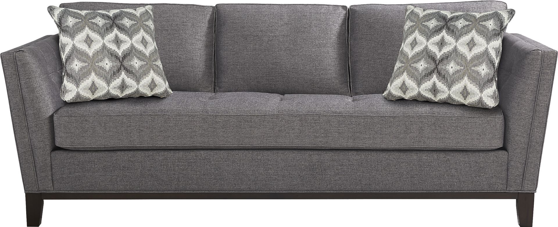 Cindy Crawford Home Central Boulevard Charcoal Textured Sleeper - Image 1