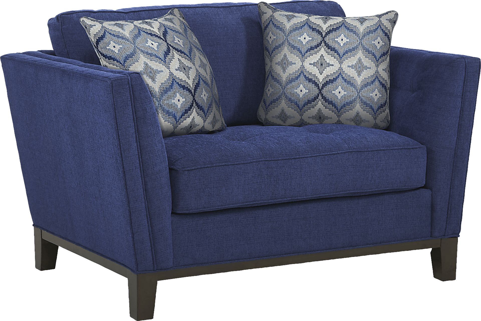 Cindy Crawford Home Central Boulevard Cobalt Textured 8 Pc Living Room - Image 6