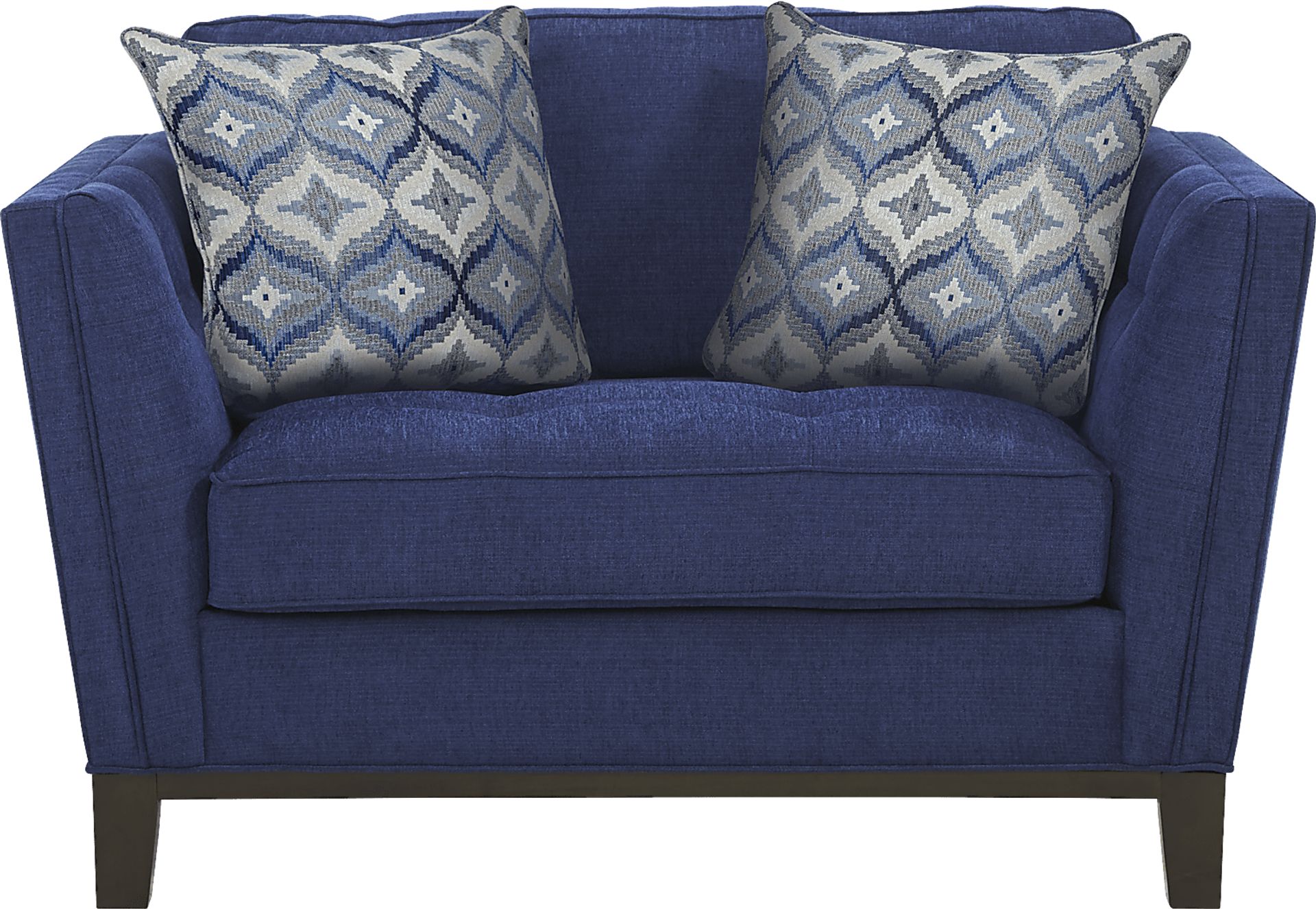 Cindy Crawford Home Central Boulevard Cobalt Textured 8 Pc Living Room - Image 5