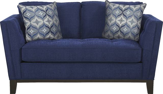 Cindy Crawford Home Central Boulevard Cobalt Textured 8 Pc Living Room - Thumbnail - Image 4