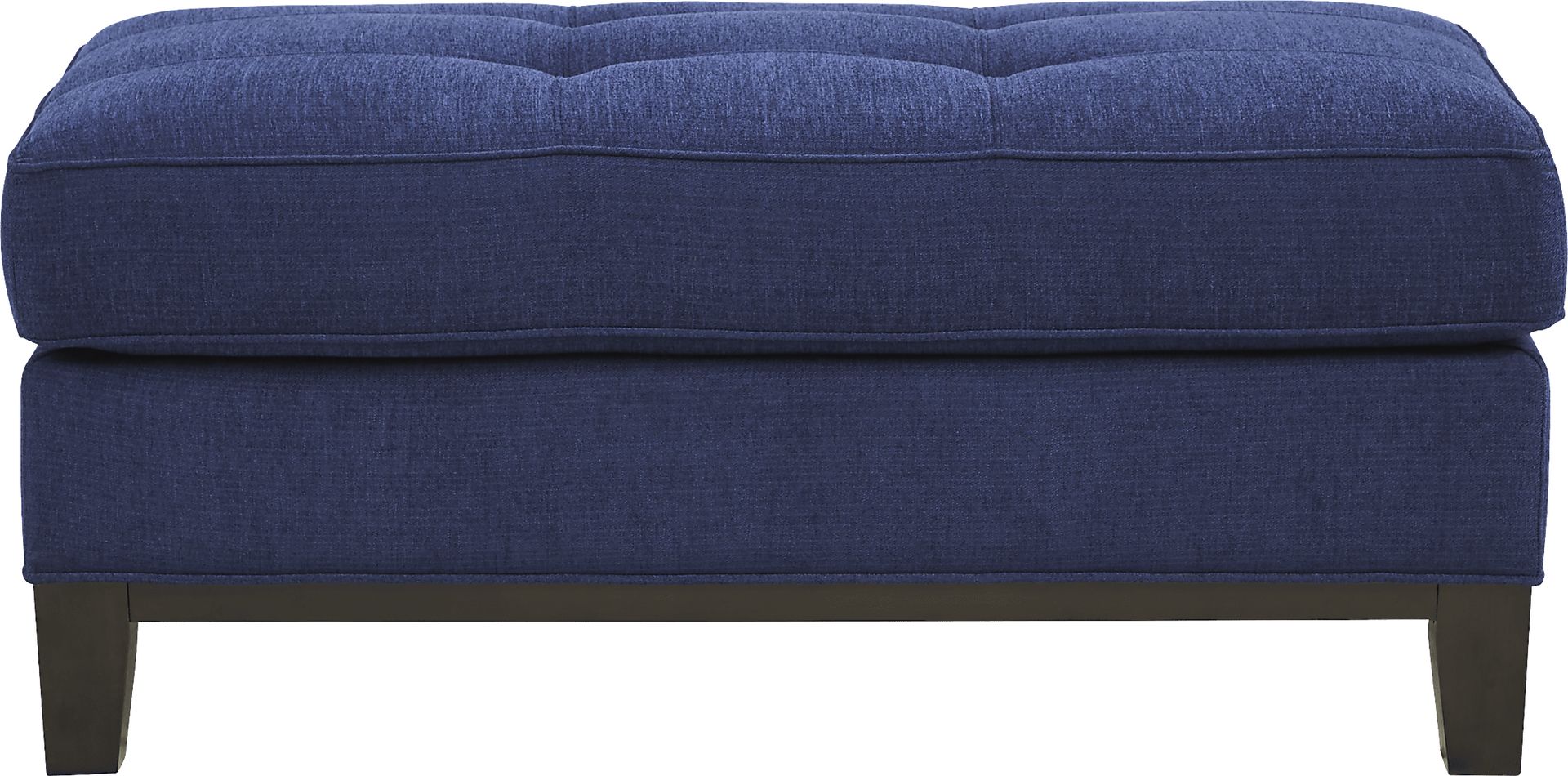 Cindy Crawford Home Central Boulevard Cobalt Textured Ottoman - Image 2
