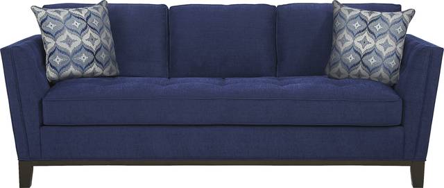 Cindy Crawford Home Central Boulevard Cobalt Textured Sleeper - Thumbnail - Image 1