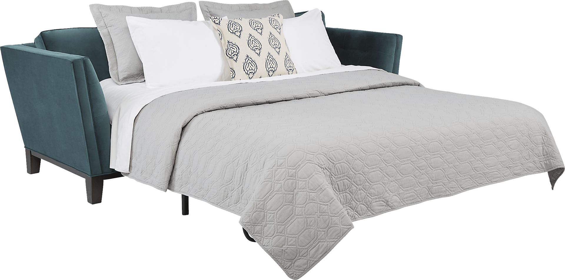 Cindy Crawford Home Central Boulevard Evergreen Textured Gel Foam Sleeper - Image 2