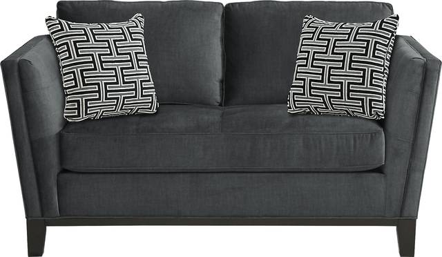Cindy Crawford Home Central Boulevard Gray Plush 8 Pc Living Room - Thumbnail - Image 6